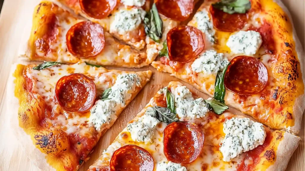 hot honey pepperoni ricotta pizza recipe