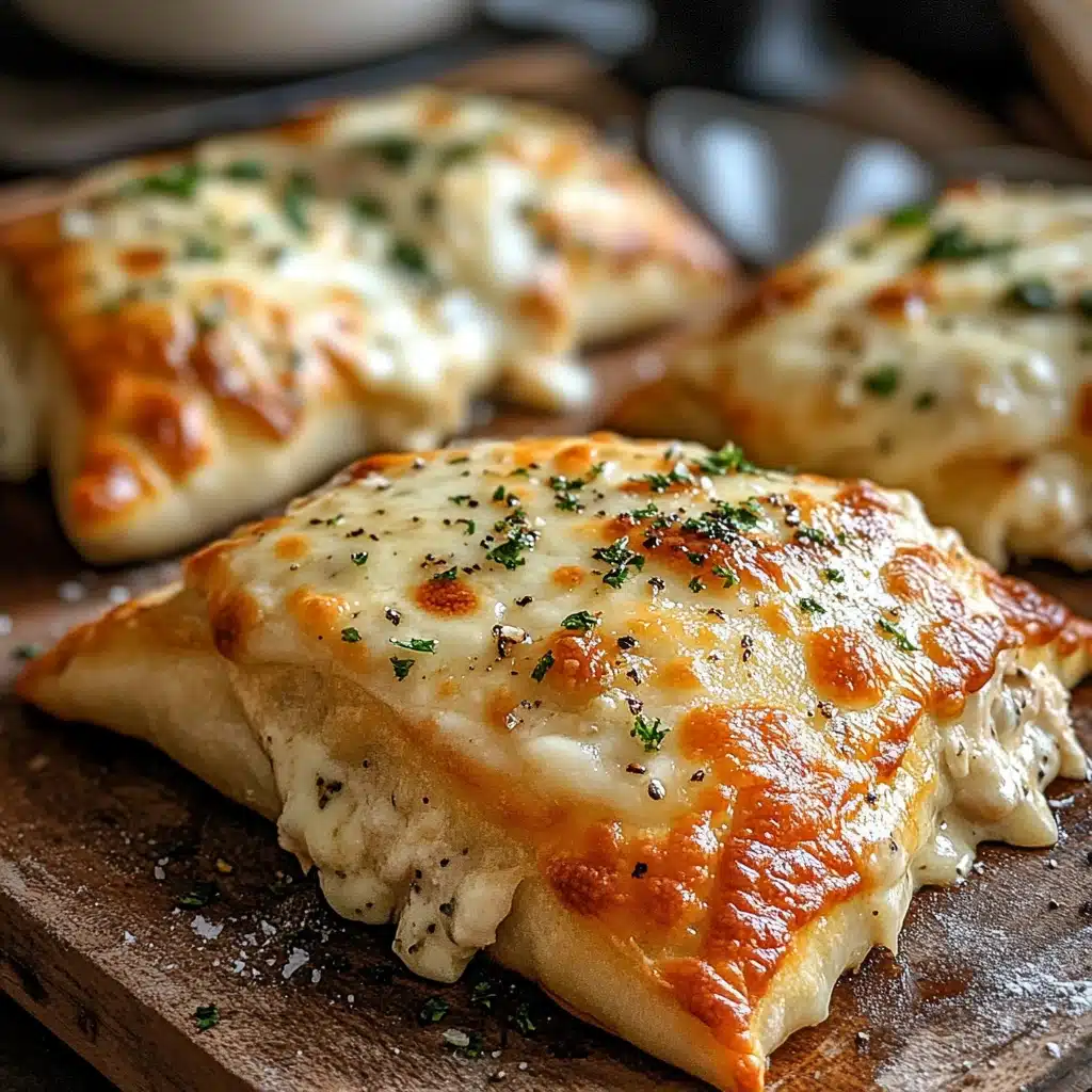 Baked Chicken Alfredo Calzones