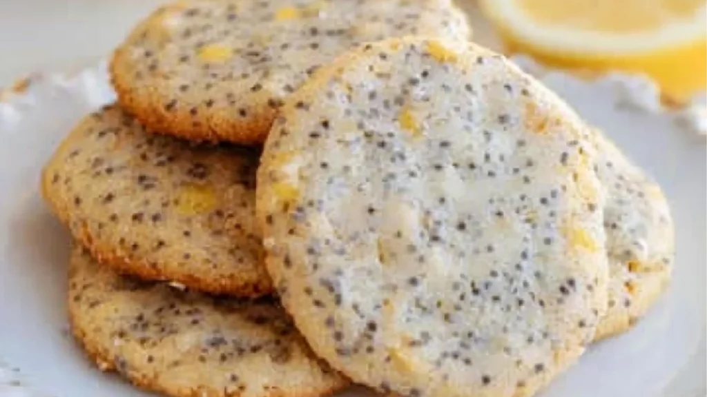lemon chia breakfast cookies on a cooling rack with the words gluten free dairy - free vegan option