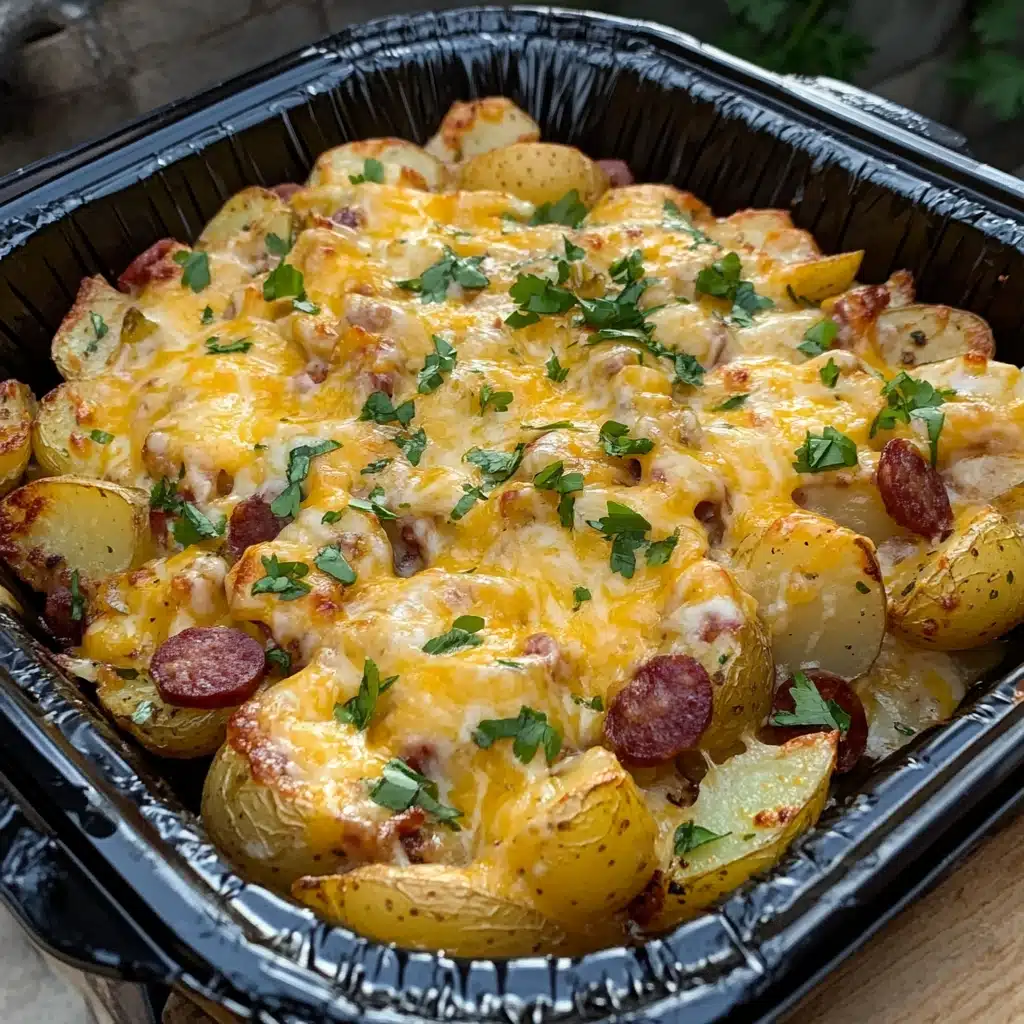 Cheesy Ranch Potatoes and Smoked Sausage