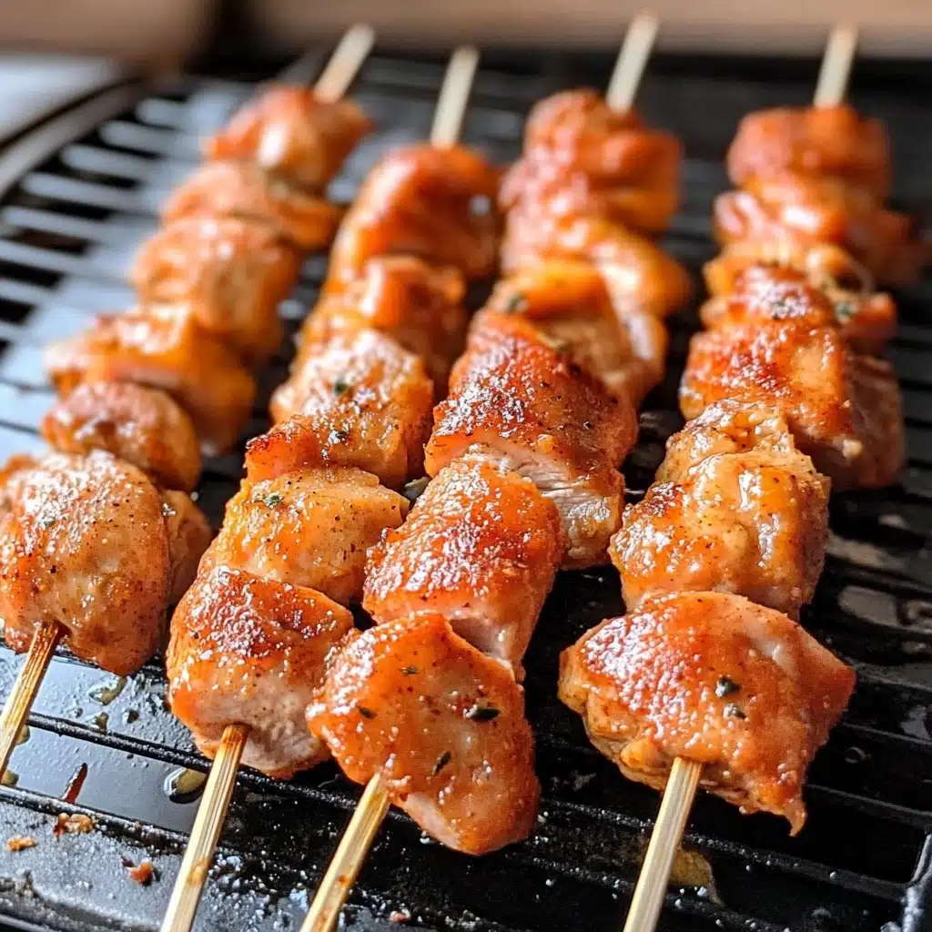 Garlic Parmesan Chicken Kebabs