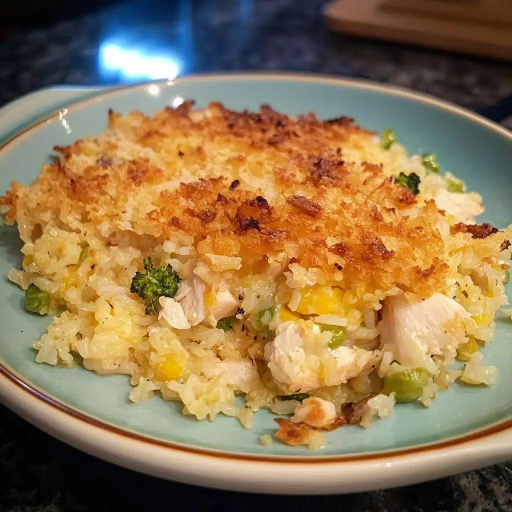 Rotisserie Chicken and Rice Casserole