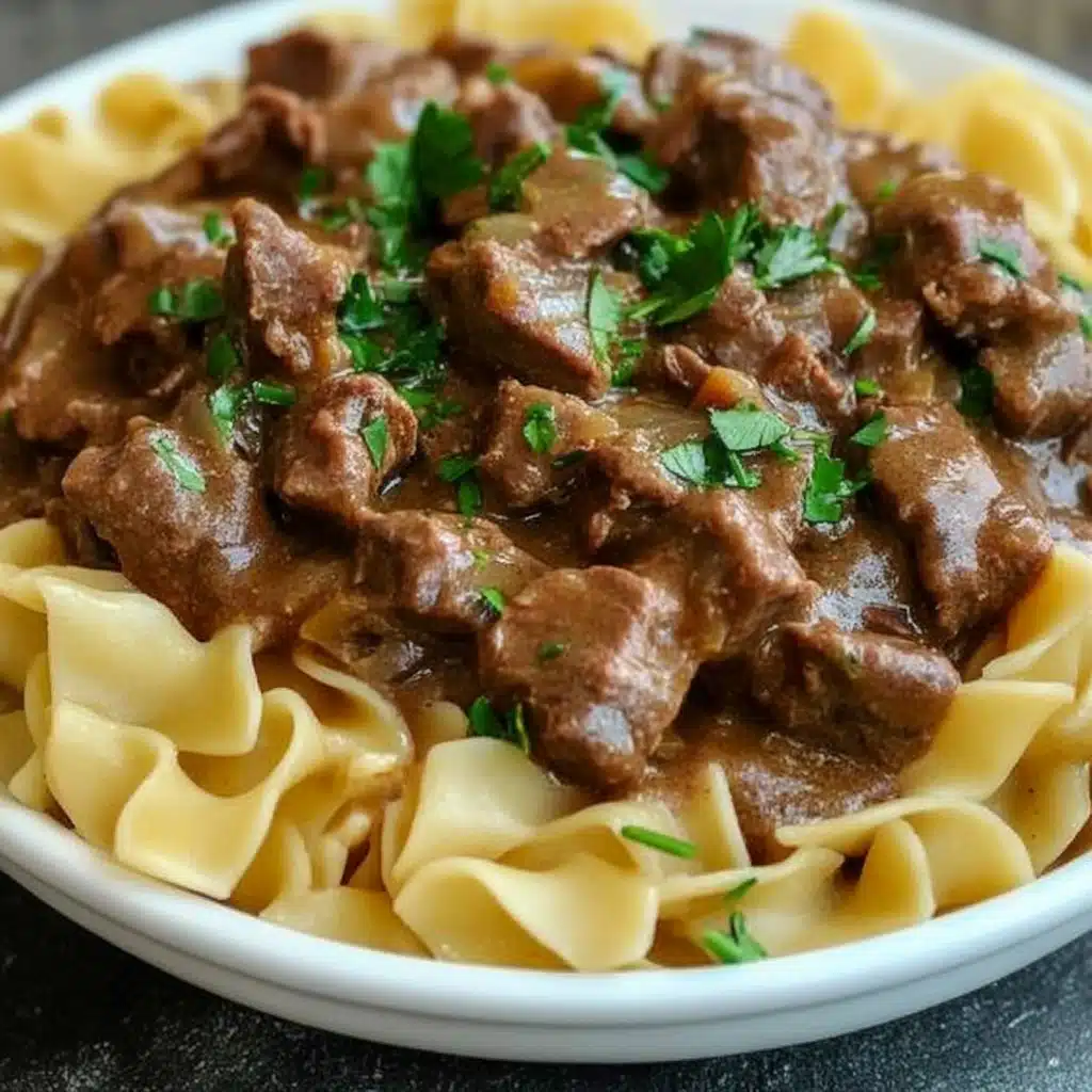 Slow Cooker Beef and Noodles