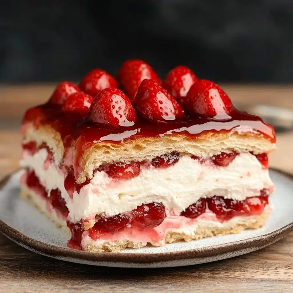 Strawberry Eclair Cake