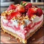 Berrylicious Strawberry Crunch Cheese Cake