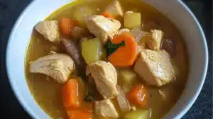 slow cooker chicken stew recipe with potatoes and carrots