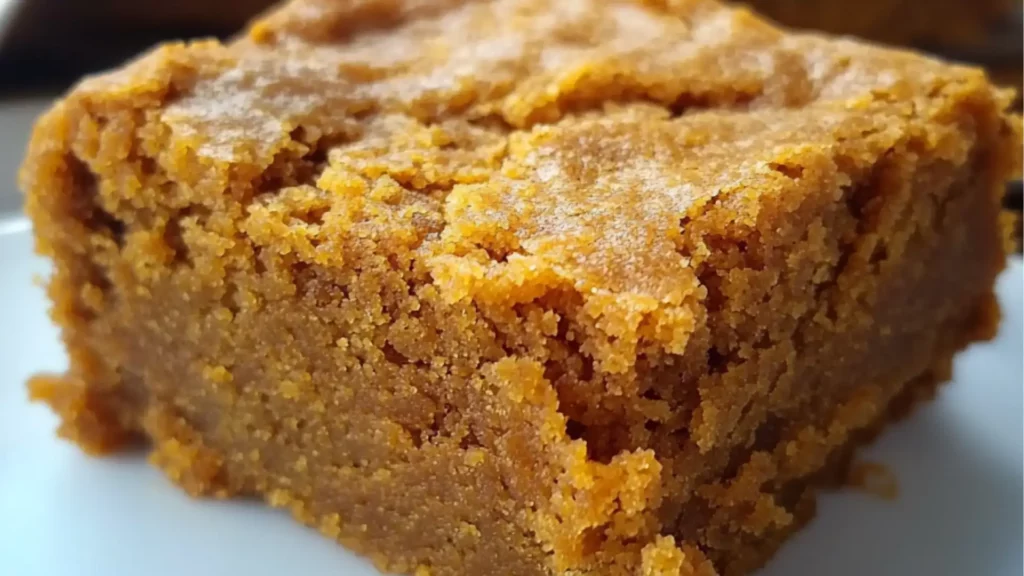 pumpkin maple blondies gluten - free vegan dessert recipe for the holidays