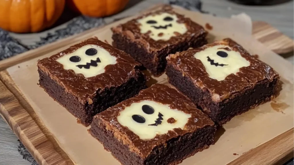 a chocolate cake decorated with frosting and candies