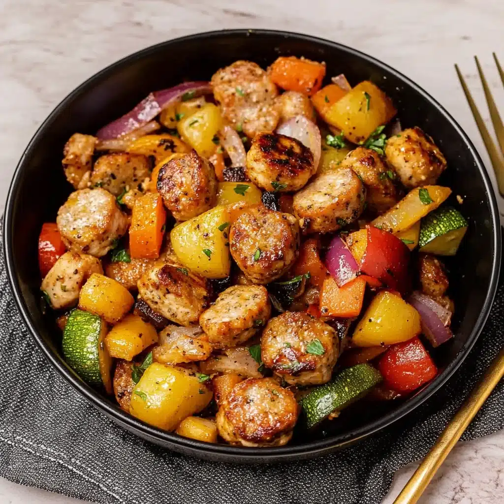 Air Fryer Chicken Sausage and Veggies