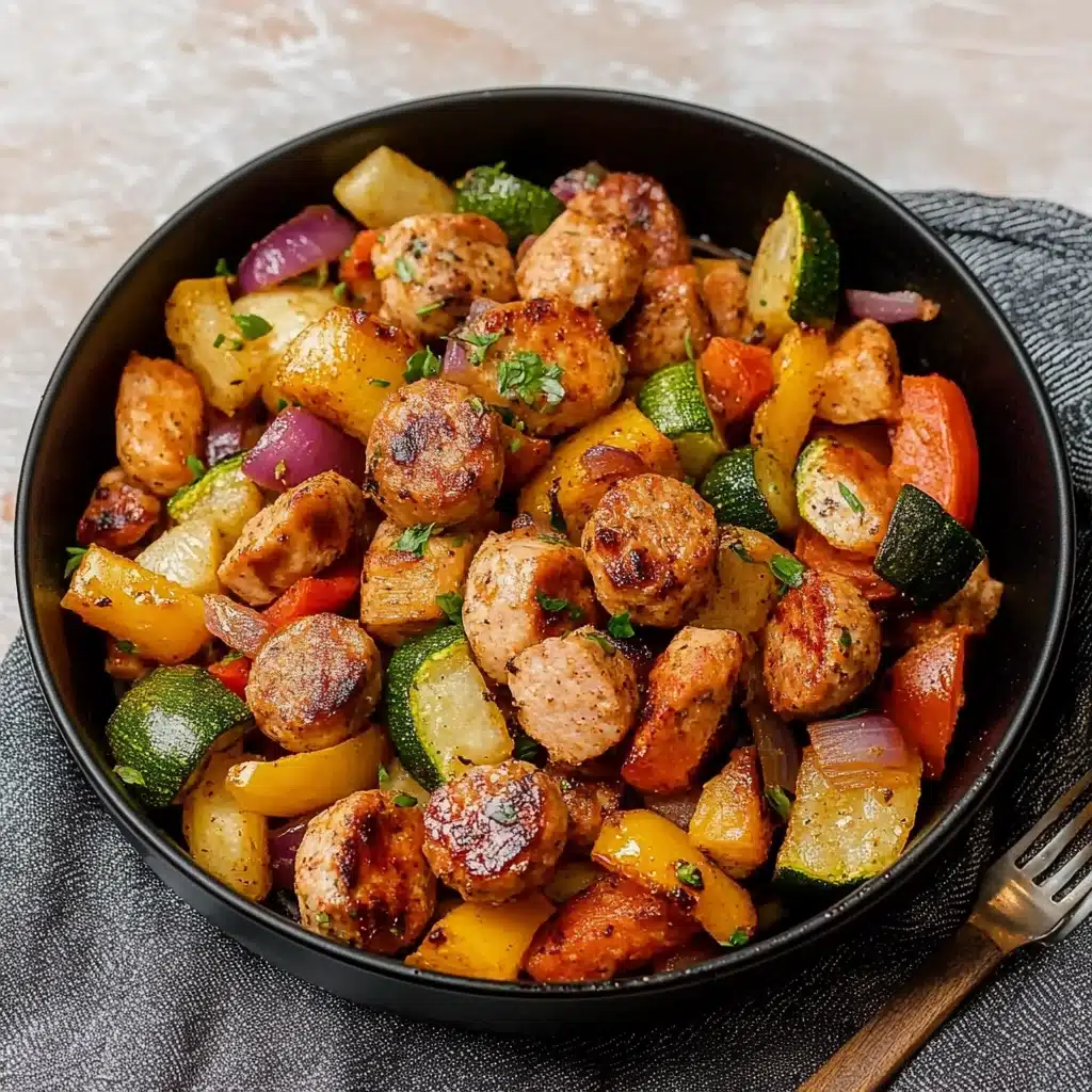 Air Fryer Chicken Sausage and Veggies