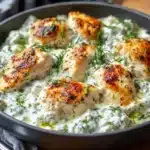 Dump-and-Bake Chicken Tzatziki Casserole