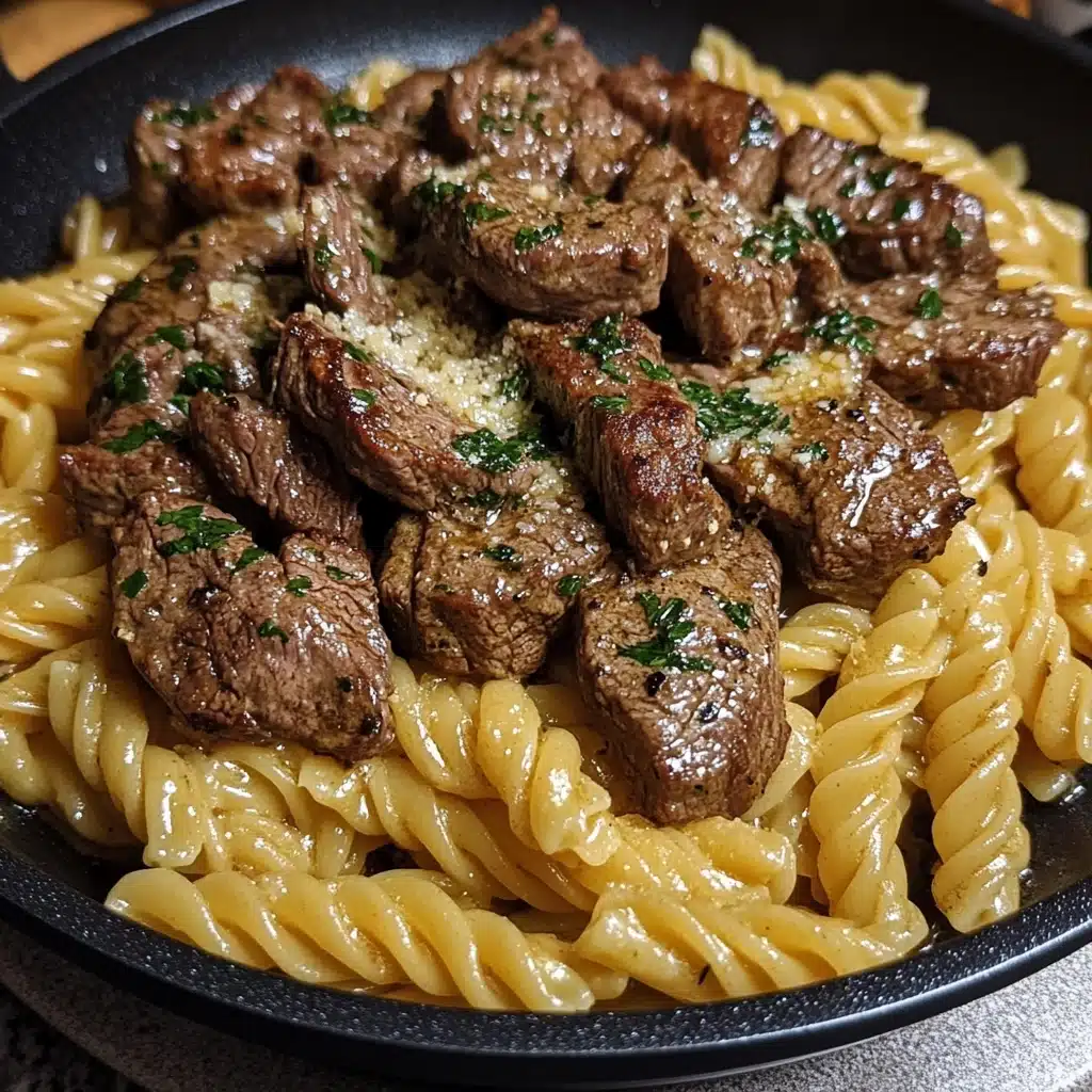 Garlic Butter Steak & Pasta
