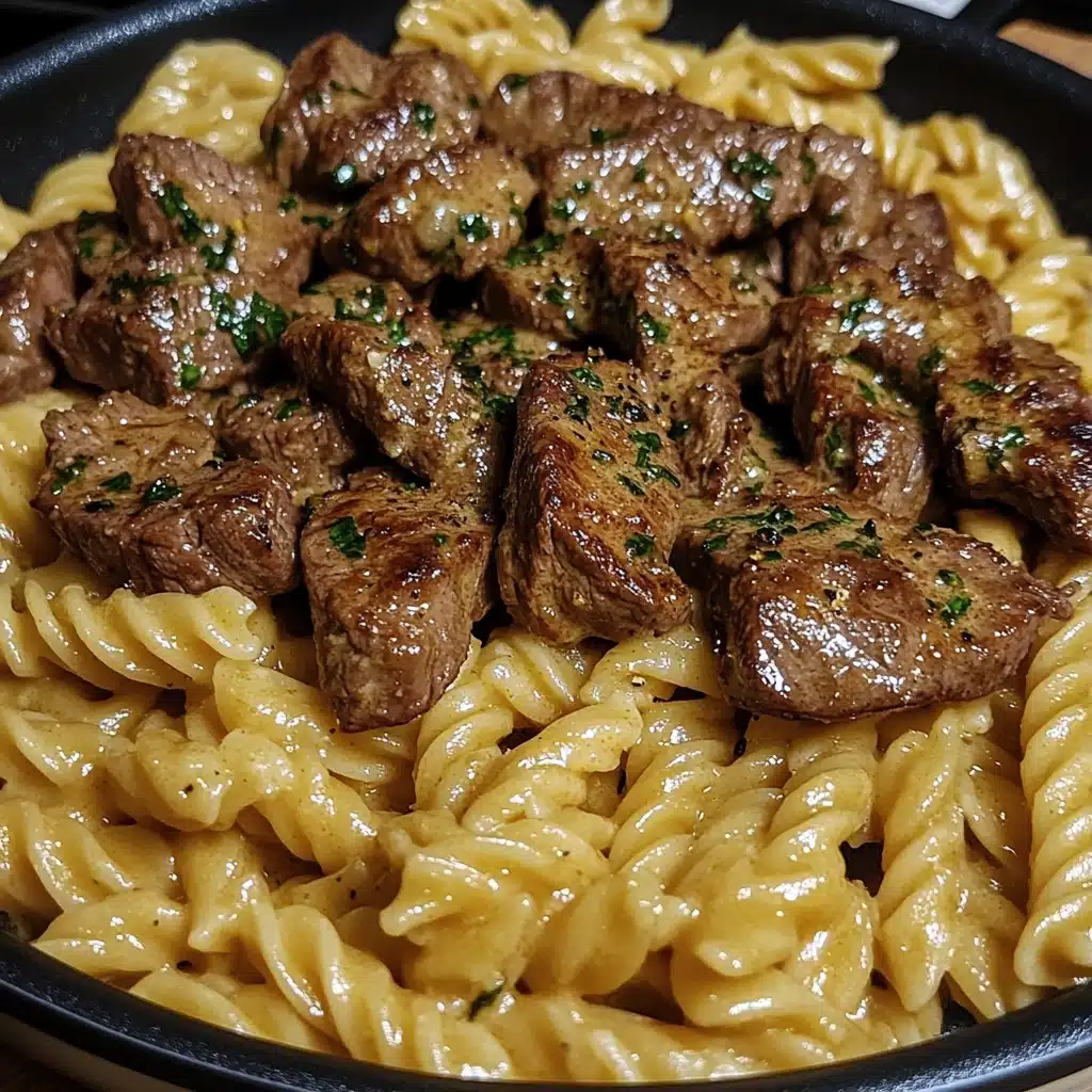 Garlic Butter Steak & Pasta