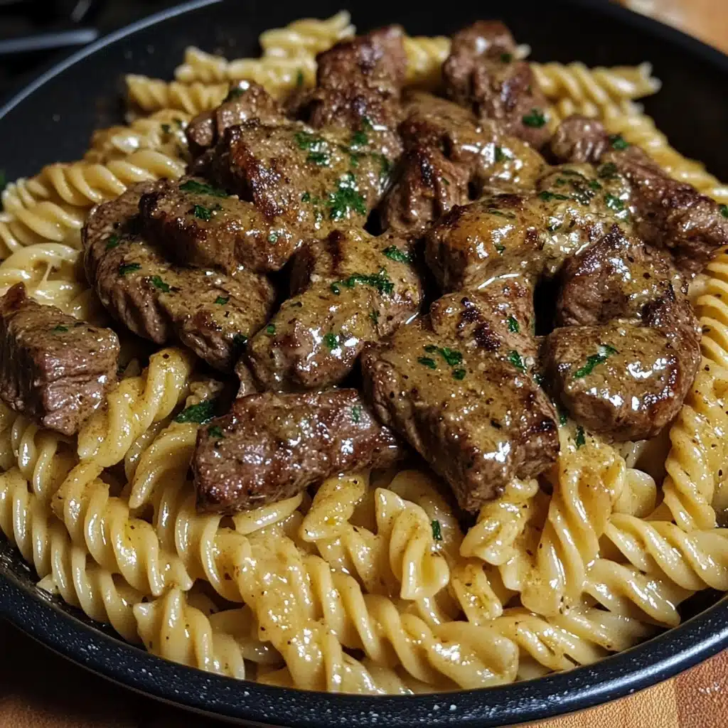 Garlic Butter Steak & Pasta