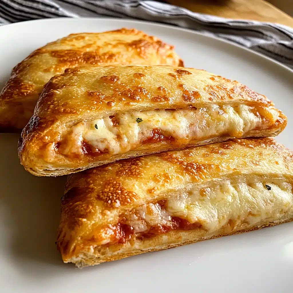 Homemade Cheesy Pizza Pockets