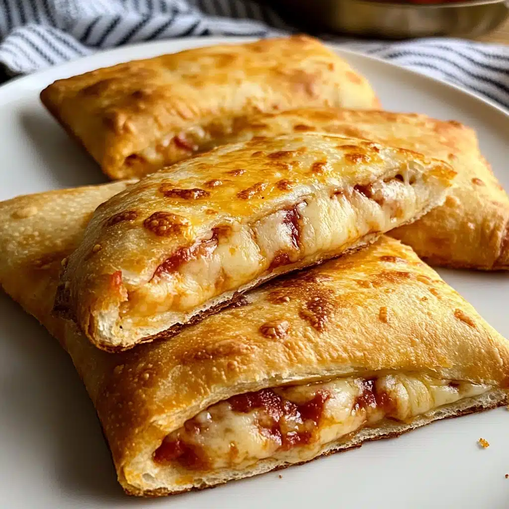 Homemade Cheesy Pizza Pockets
