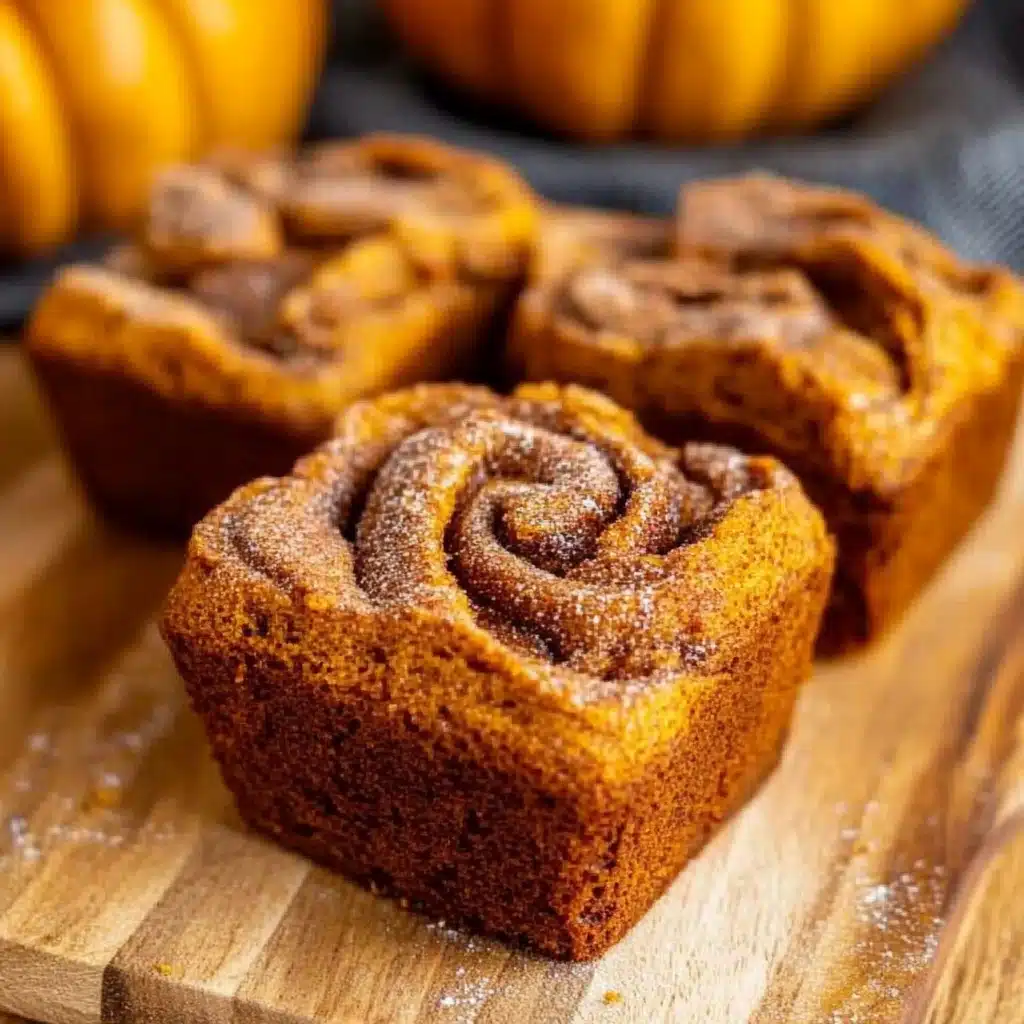 Mini Pumpkin Bread with Cinnamon Swirl