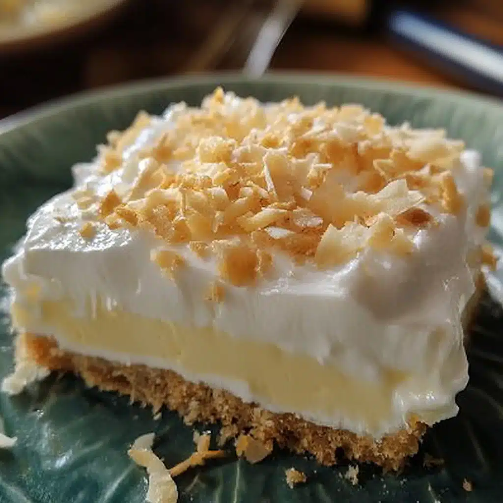 No Bake Coconut Cream Lush Dessert