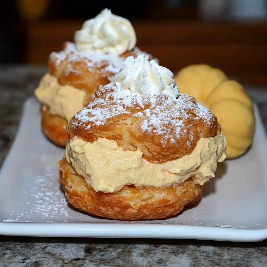 Pumpkin Cream Puffs
