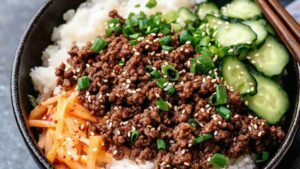 Korean Ground Beef Bowl