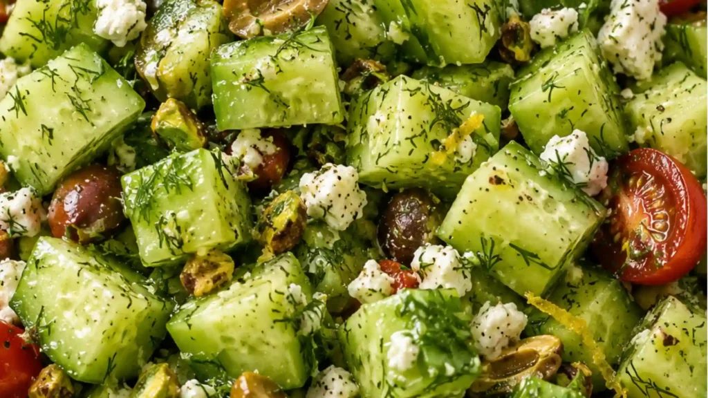 Cucumber Avocado Mint Salad